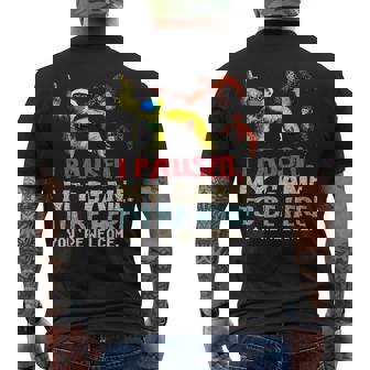 Monke Tag Gorilla Birthday Decorations Vr Gamer Men's T-shirt Back Print | Seseable CA