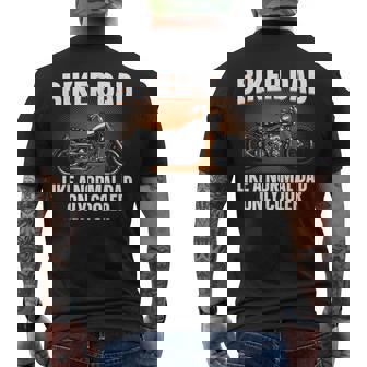 Motorcycle Dad For Grandpa Motorbike Rider Men's T-shirt Back Print | Seseable UK