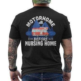 Motorhome Before Nursing Home Men's T-shirt Back Print - Thegiftio UK