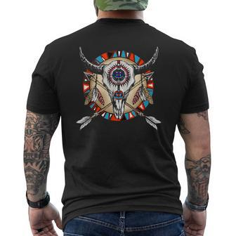 Native American Indian Cross Arrows For Women Men's T-shirt Back Print - Monsterry