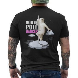 North Pole Dancer Pole Dance Pole Fitness Men's T-shirt Back Print - Monsterry AU