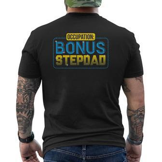 Not A Stepdad But A Bonus Dad Father's Day Mens Back Print T-shirt | Mazezy