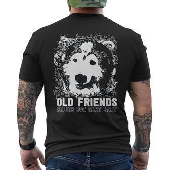 Old Friends Senior Dog Mens Back Print T-shirt - Thegiftio UK