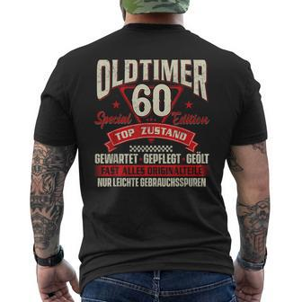 Oldtimer 60 Jahre Birthday T-Shirt mit Rückendruck - Seseable