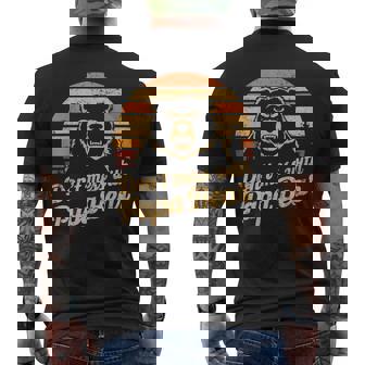 Papa Bear Don't Mess With Papa Bear Vintag Fathers Day Men's T-shirt Back Print - Thegiftio UK