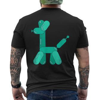 Party Balloon Animal Dog Poodle Pet Men's T-shirt Back Print - Monsterry