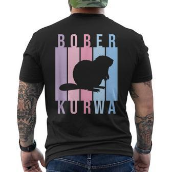 Pastel Bober Bóbr Kurwa Polish Internet Meme Beaver T-Shirt mit Rückendruck - Seseable