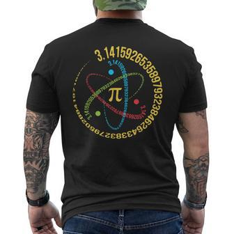Pi Day Spiral Pi Math For Pi Day Groovy Men's T-shirt Back Print | Seseable CA