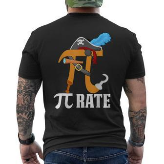 Pi Rate Pirate Pi Happy Pi Day Men's T-shirt Back Print | Mazezy