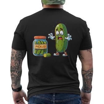 Pickle Surprise A Cucumber And A Jar For Pickle Lovers Men's T-shirt Back Print - Monsterry AU