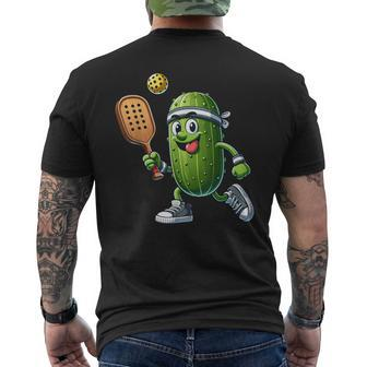 Pickleball Player Paddleball Lover Men's T-shirt Back Print - Seseable