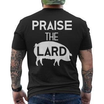 Pig Roast Bacon Lover Praise The Lard Men's T-shirt Back Print - Monsterry AU