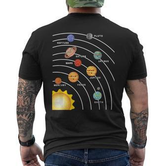 Planets Space & Science For Fans Planet Solar System Men's T-shirt Back Print - Thegiftio UK