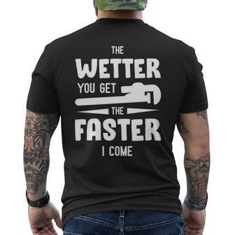 Plumbing Men Humorous Plumber Gag Men's T-shirt Back Print | Mazezy