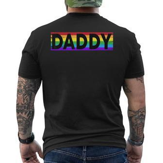 Pride Daddy Proud Gay Lesbian Lgbt Father's Day Men's T-shirt Back Print - Monsterry AU