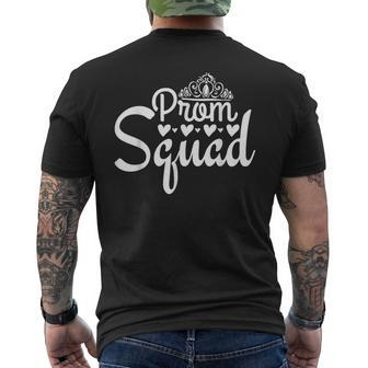 Prom Squad Prom Graduation Party Matching Group Men's T-shirt Back Print - Monsterry