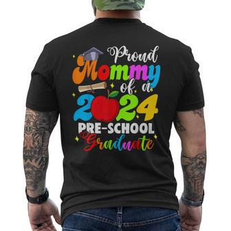 Proud Mommy Of A Class Of 2024 Pre-School Graduate Men's T-shirt Back Print | Mazezy