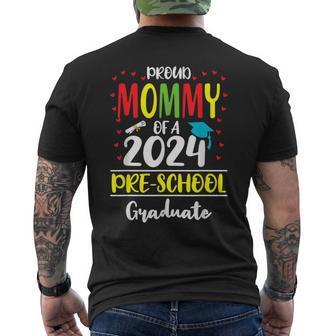 Proud Mommy Of A Class Of 2024 Pre-School Graduate Men's T-shirt Back Print - Monsterry
