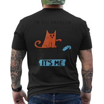 Quote I'm The Problem It's Me Men's T-shirt Back Print - Thegiftio UK