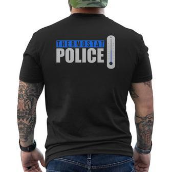 Quote Thermostat Police Dad Mens Back Print T-shirt | Mazezy UK