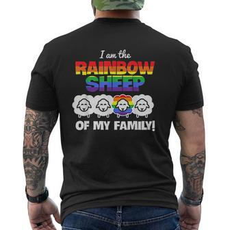 I Am The Rainbow Sheep Of The Family Lgbt Mens Back Print T-shirt - Seseable