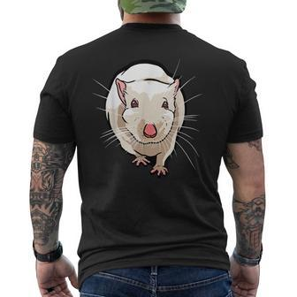 Rat Face For Rats Mouse & Rodent Lovers Men's T-shirt Back Print - Seseable