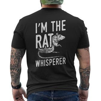 Rats I'm The Rat Whisperer Men's T-shirt Back Print - Monsterry CA