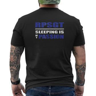 Respiratory Therapist Rpsgt Sleep Tech Rt Mens Back Print T-shirt - Thegiftio UK