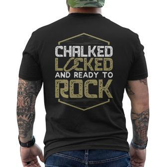 Rock Climbing Bouldering Mountain Climbing Men's T-shirt Back Print | Mazezy