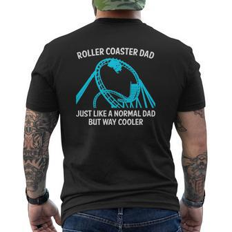 Roller Coaster s For Dad Men Amusement Parks Mens Back Print T-shirt | Mazezy