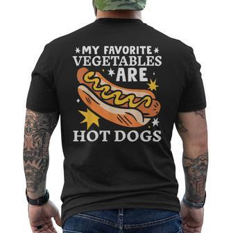 Sausage Bbg Hot Dogs Lover Hotdog Men's T-shirt Back Print - Monsterry