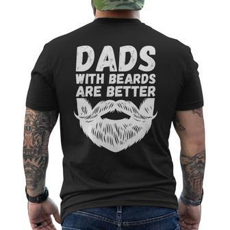 Saying Dads With Beards Are Better Fathers Day 2024 Men's T-shirt Back Print - Thegiftio UK