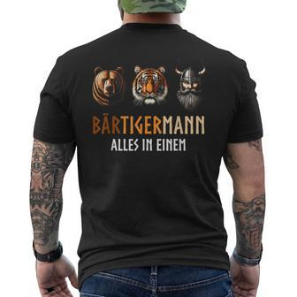 Sayings Bärtigermann Alles In Einem Vikings T-Shirt mit Rückendruck - Seseable