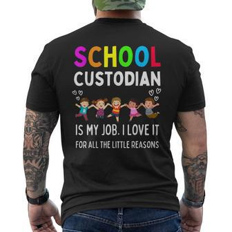 School Custodian Appreciation Back To School Men's T-shirt Back Print - Monsterry AU