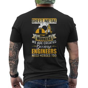 Sheet Metal Workers Union Savage Sarcasm Mens Back Print T-shirt - Thegiftio UK