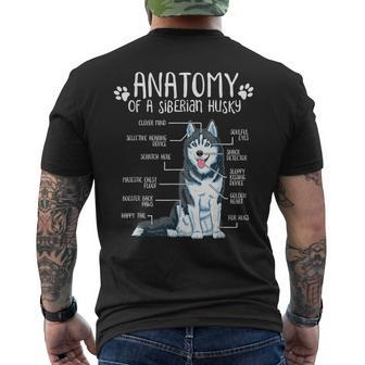 Siberian Husky Dog Holder Anatomy Dog T-Shirt mit Rückendruck - Seseable
