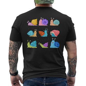 Snail Garden Snail T-Shirt mit Rückendruck - Geschenkecke