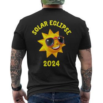 Solar Eclipse Total Darkness April 8 2024 Men's T-shirt Back Print - Monsterry CA