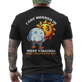 Solar Eclipse West Virginia 2024 Mooned Humor Men's T-shirt Back Print | Mazezy CA