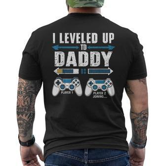 Soon To Be Dad New Dad Gamer First Father's Day Men's T-shirt Back Print - Thegiftio UK