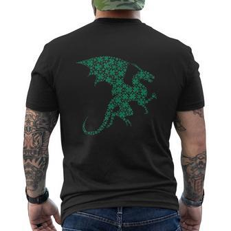 St Patricks Day Ideas Irish Shamrock Dragon Mens Back Print T-shirt - Thegiftio UK