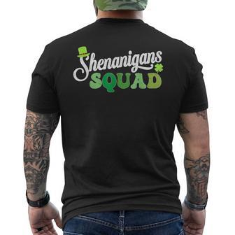 St Patrick's Day Matching Group Shenanigans Squad Men's T-shirt Back Print - Thegiftio