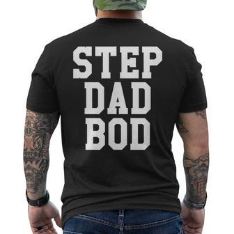 Step Dad Bod Fitness Gym Exercise Father Men's T-shirt Back Print - Monsterry DE