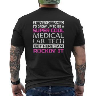 Super Cool Medical Lab Tech Mens Back Print T-shirt - Thegiftio UK