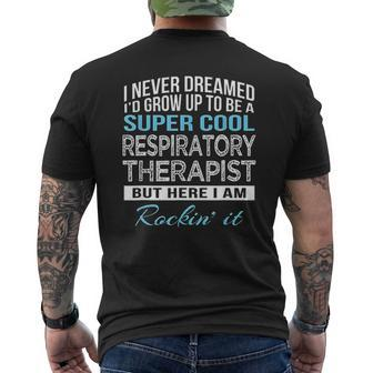 Super Cool Respiratory Therapist Mens Back Print T-shirt - Thegiftio UK