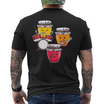 Sweet Jam Music Band Canning Season Homemade Canner Men's T-shirt Back Print - Monsterry UK