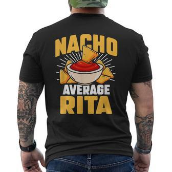 Taco Personalized Name Nacho Average Rita Men's T-shirt Back Print - Seseable