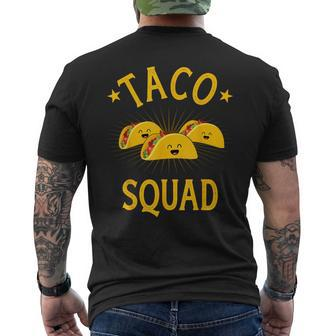 Taco Squad For Taco Tuesday Crew And Cinco De Mayo Men's T-shirt Back Print - Monsterry CA