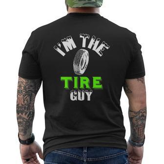 Tire Guy Fix Cars Wheel Nuts Bolts Dad Fun Go Mens Back Print T-shirt | Mazezy DE