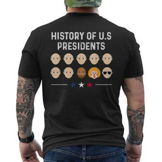 History Of Us Presidents Joe Biden Anti Trump Humor Men's T-shirt Back Print - Monsterry